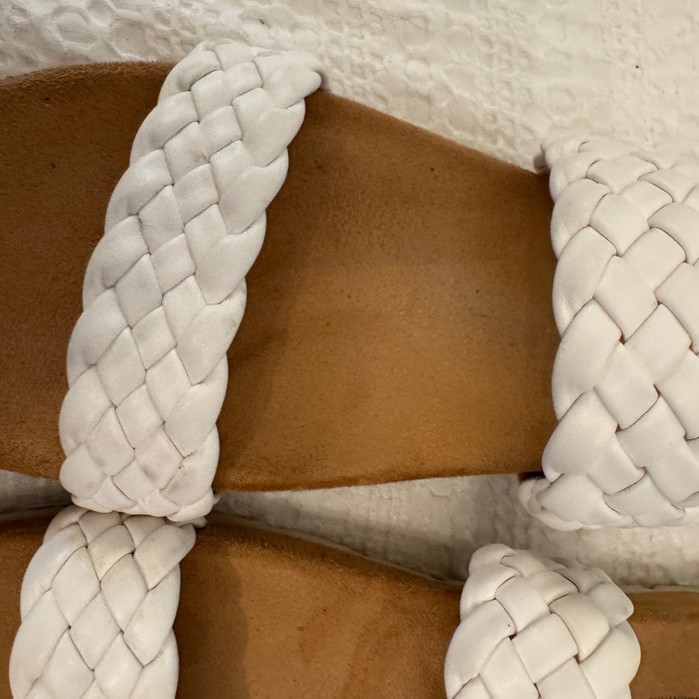 Cliffs by WHITE MOUNTAIN White Braided Double-Strap Slide Sandals - Picture 7 of 14